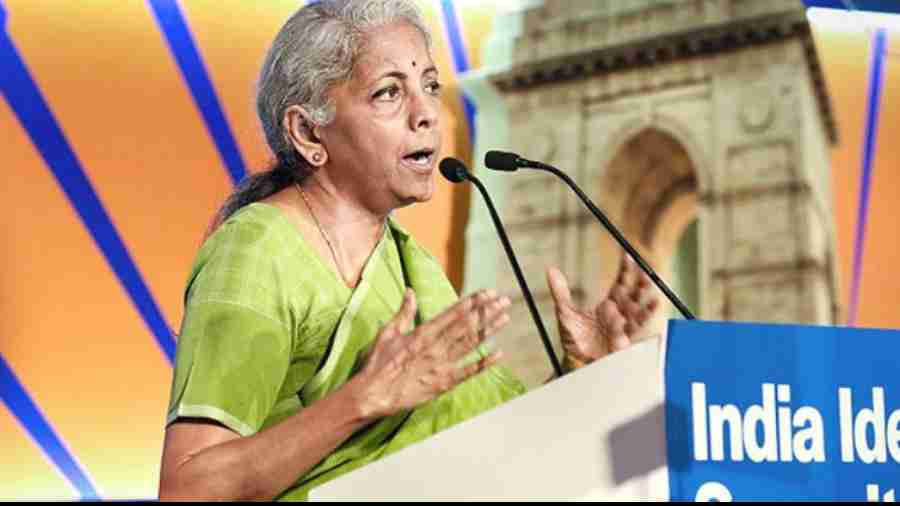 Union finance minister Nirmala Sitharaman addresses the India Ideas Summit 2022 organised by US-India Business Council in New Delhi