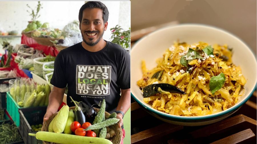 Chef Thomas Zacharias and his Kerala-style Cabbage Thoran