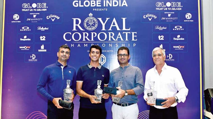 Gross Winning Team — Hanut Alternate Investments LLP —  (l-r) Ranjit Singh, Gurshaan Grewal, Arjun Singh, and Lakshman Singh