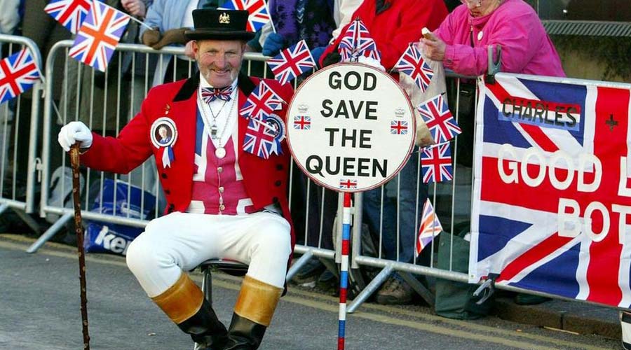 The line 'God save the Queen' is particularly iconic.