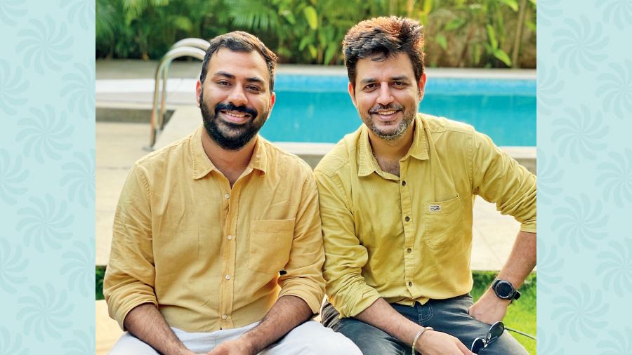 Varun Gandhi (left) and Abhishek Sharma, co-founders of Being