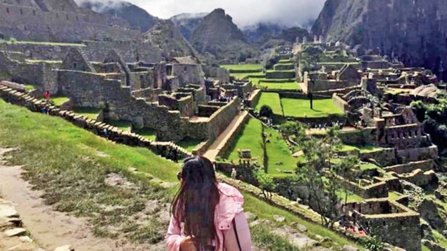 Pooja loves to travel and set difficult goals for herself. This picture is from her climb to Mt. Machu Pichu in Peru. Next she plans to climb Mount Fuji in Japan this year.