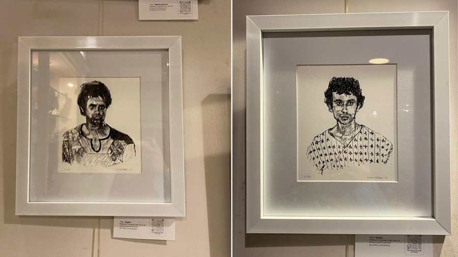 Sketches of Goopy and Bagha