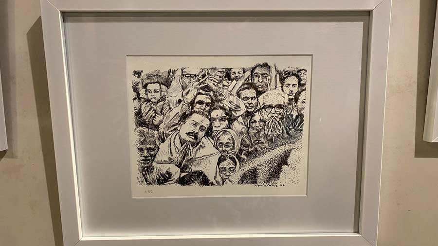  ‘This is my favourite,’ says Karishma, when asked to make a pick from her series. “The reason I keep going back to Ray is every character by him has a presence,” added the artist. The frames are from the Bhowanipore Art Framing Co., that also had a personal connection with Ray