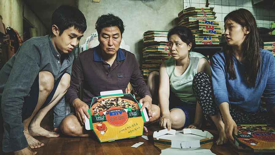 A moment from Parasite, which won Bong Joon-ho an Oscar for best film.