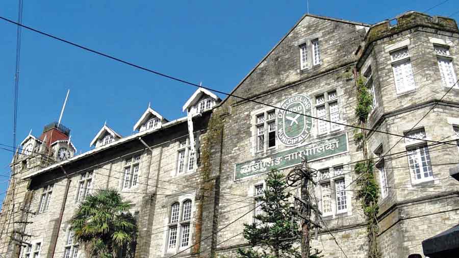 The Darjeeling municipality building. 