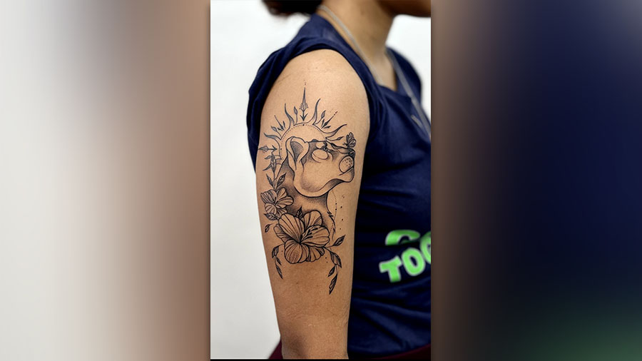 Tiasha Pramanik's lioness tattoo is a reminder of the courage with which she fought off her mental health issues during pandemic.