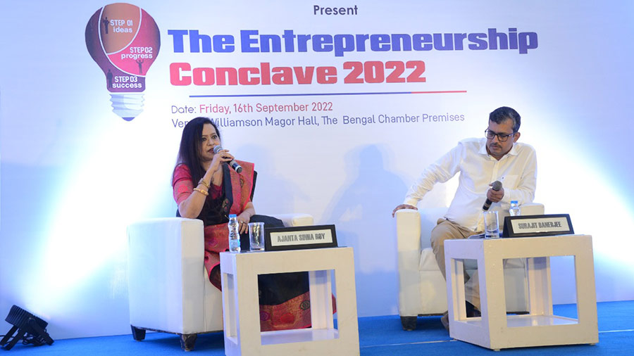  Session between Ajanta Sinha Roy and Surajit Banerjee at the conclave