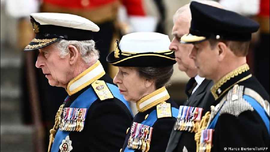 Members of the royal family mourn the death of Queen Elizabeth II