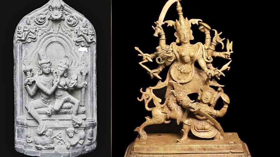 Exhibition on Durga at Indian Museum