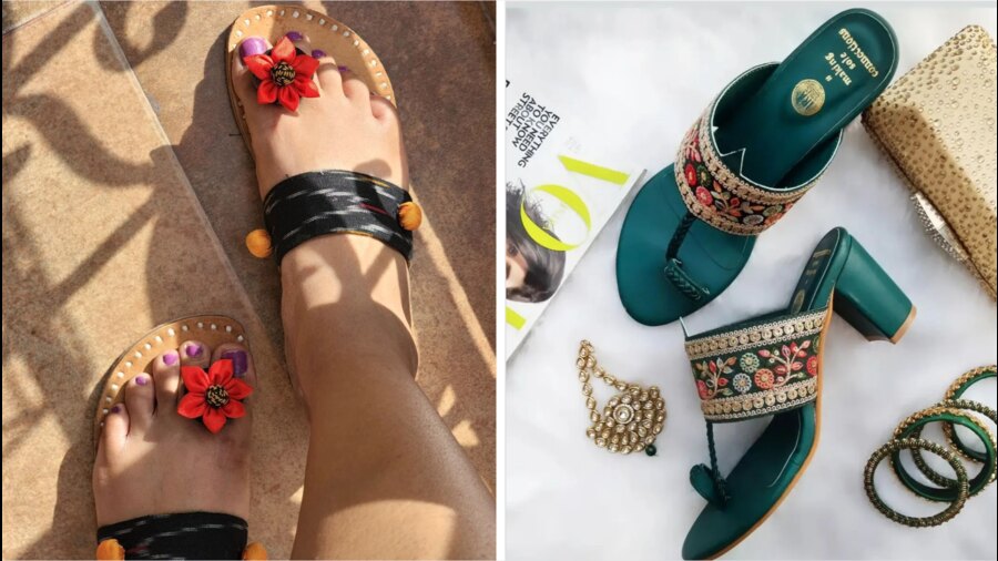 Put your best foot forward in high-fashion and chic footwear this Puja