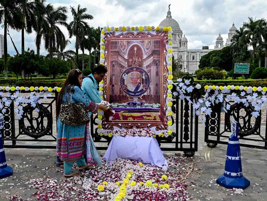 People pay floral tributes to Queen Elizabeth II in front of Victoria Memorial on Monday, September 19. The Queen, Britain’s longest-serving monarch, died on September 8 at the age of 96. With world leaders and dignitaries flying from across the globe, and an estimated crowd of over 2 million people, Queen Elizabeth II's funeral was, in all likelihood, the highest-attended event in the history of the United Kingdom. The funeral began at 11am (London Time and 4.30pm IST). The event was streamed live on different platforms including BBC One, BBC News, BBC iPlayer, Sky News, and Sky News App. It was also streamed live on YouTube and other platforms.