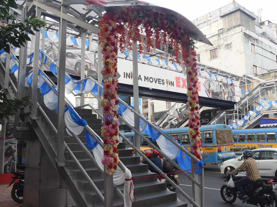 A new foot bridge was inaugurated at Exide More on Saturday, September 24.