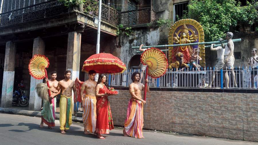 The second was captured on Beadon Street in north Kolkata.