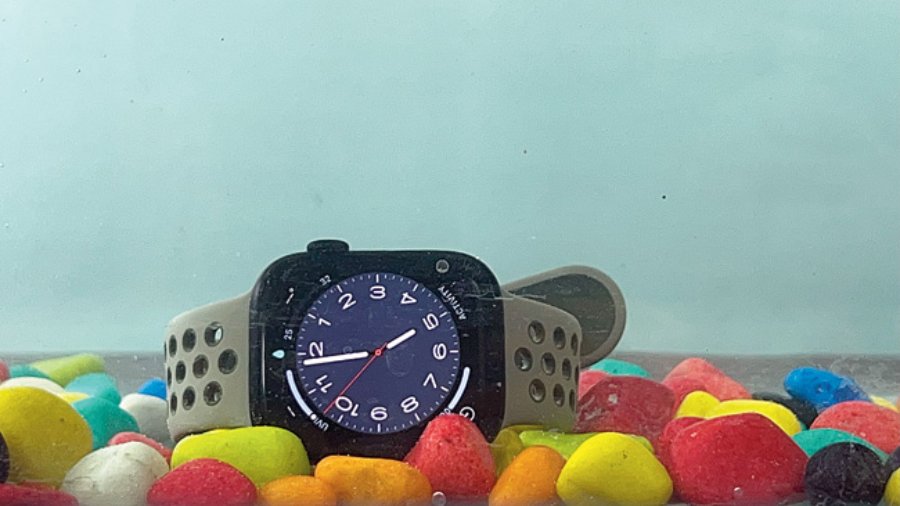 Apple Watch Series 8 is water resistant to a depth of 50 meters