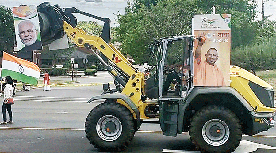 India Day Parade MadeinIndia hate machine at India Day Parade in