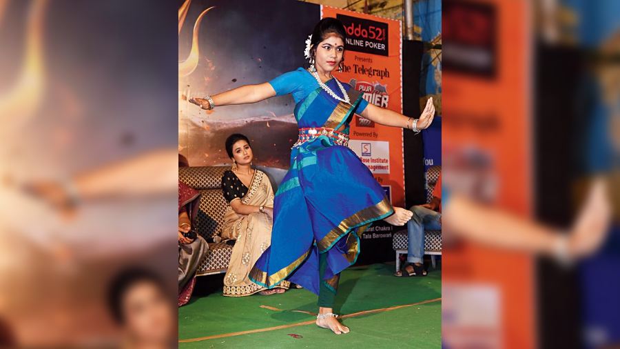 A dance performance of Bhavani dayani, choreographed in classical style  