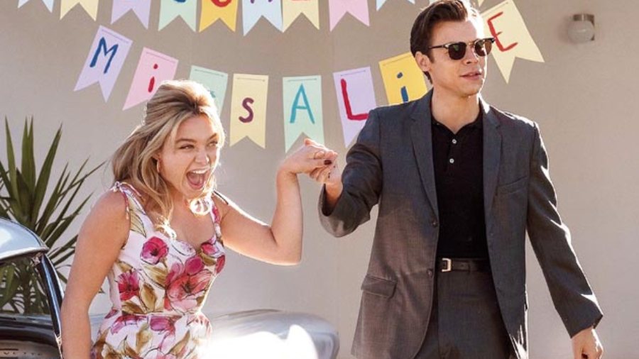 Florence Pugh and Harry Styles in Don’t Worry Darling, releasing in cinemas this Friday