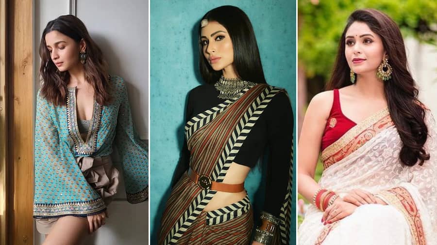 Contemporary Lehenga Blouse Designs To Flaunt In Mouni Roy's Style