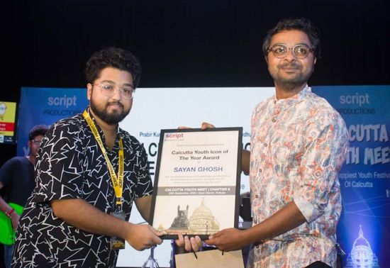  Sayan Ghosh received the ‘Calcutta Youth Icon of the Year Award’ at Calcutta Youth Meet|The Final Chapter