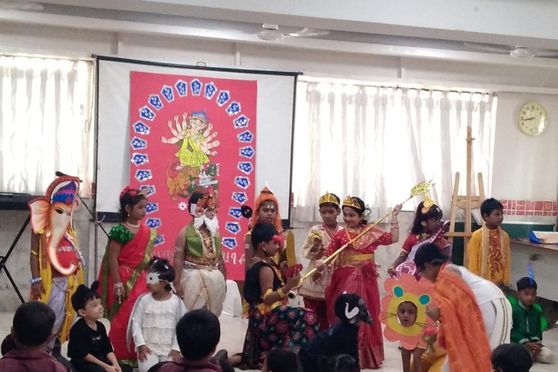  Young Horizons School welcomed the festive season with pomp and glory  ushering  the auspicious occasion of Durga Puja