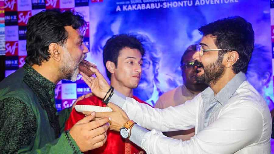 Here's with filmmaker Srijit Mukherji on the latter's special day