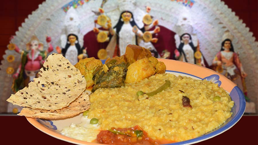 Feastival fare: Food offered to the goddess at ‘bonedi baris’