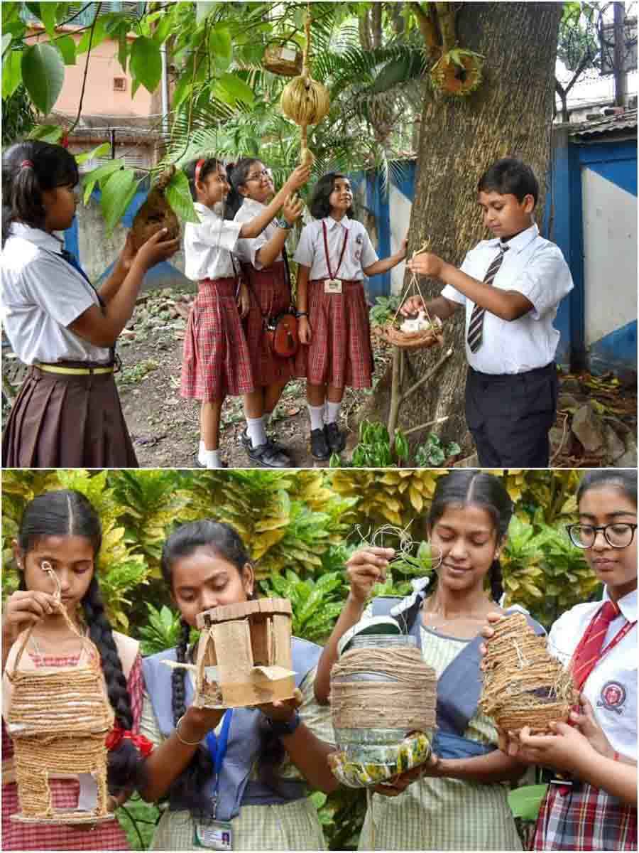 The Department of Architecture, Jadavpur University conducted a research and development project on the ‘Impact of Urbanisation on bird habits’. The project has been completed and submitted to the government. As a continued outreach programme, the department organised three-tier workshops for various grades of students on Friday  