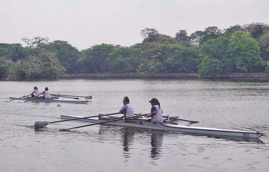 Rowing competitions resumed at Rabindra Sarobar after 10 months on Wednesday. Rowing on the Sarobar had been stopped after two teenaged rowers drowned there on May 21 last year. Two rescue boats and a weather forecast system have been put in place since then. An SOP that was given to the West Bengal Rowing Association by Kolkata Police is being followed now, according to members of the association   