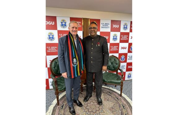 Dean of USC Gould School of Law, Andrew T Guzman, in his recent visit to India for the signing ceremony to celebrate USC’s partnership with O.P. Jindal Global University, Sonipat. 