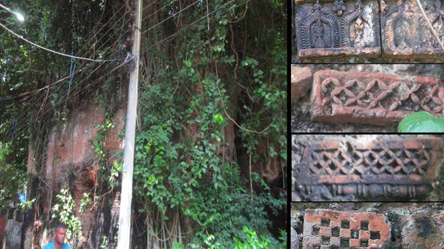 Exterior of Bager Mosque with its remaining terracotta panels