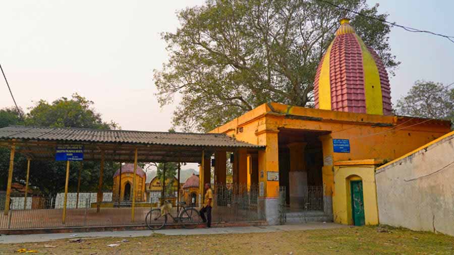 The Aparadh Bhanjan Temple complex at Kulia in Nadia district