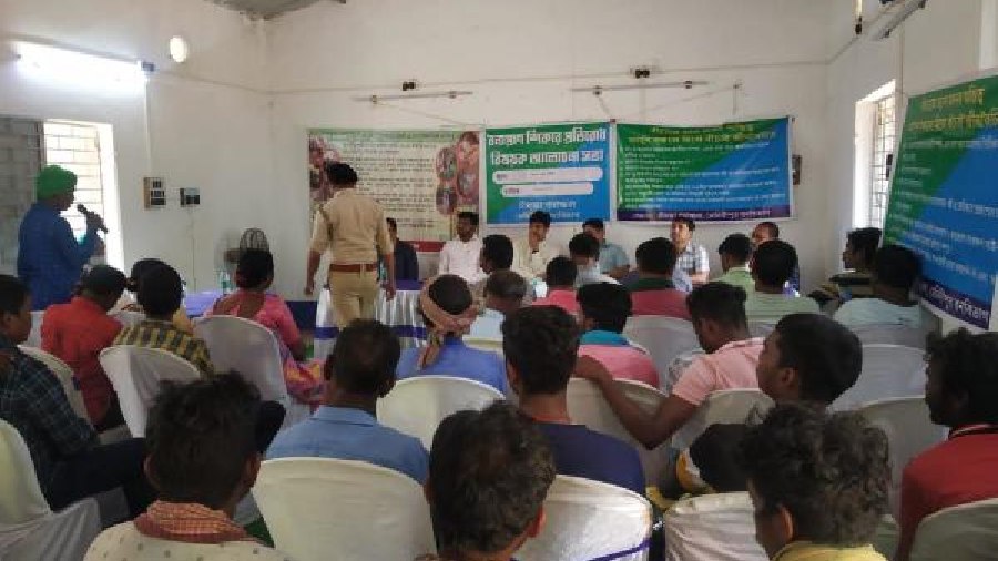 An awareness camp against ritualistic hunting in West Midnapore