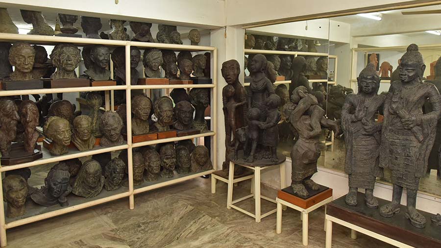 Tarak stopped selling his sculptures 25 years ago and now archives over 300 of his works at Garai Art Centre. He wants to eventually consolidate his work at the National Gallery of Modern Art