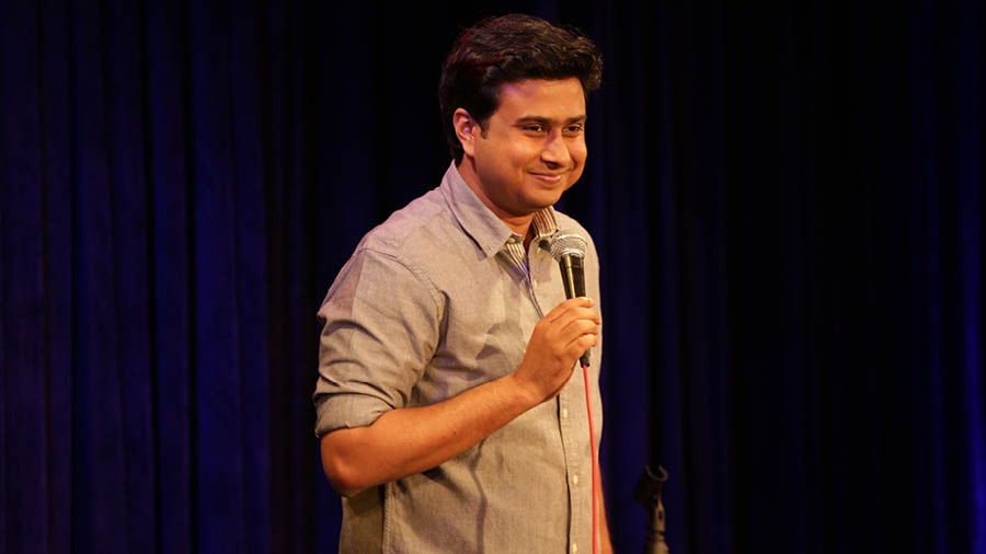 ‘I do have to prepare a little bit before all-English shows, which is basically stopping myself from mumbling words like arre, toh, acha and b*ka ch*da!’ says Anirban 