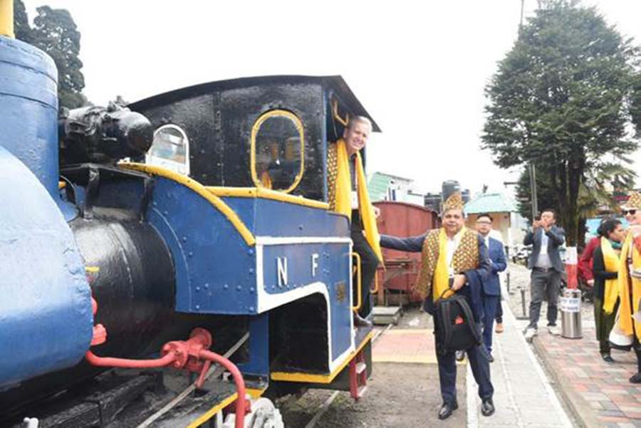 On the third day, delegates visited Batasia loop in Darjeeling and took a joyous ride on the iconic Toy Train of Darjeeling Himalayan Railway