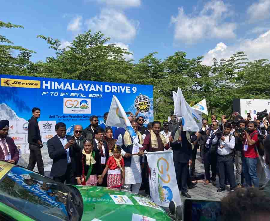 Delegates also flagged off the Himalayan Drive Car Rally in Siliguri on the second day. Set amid the natural beauty of the Himalayas and its challenging terrain, the car rally is a real test of skill for the rally participants and showcases tourism potential of the region
