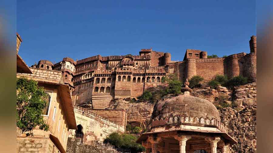 The majestic Mehrangarh Fort in Jodhpur