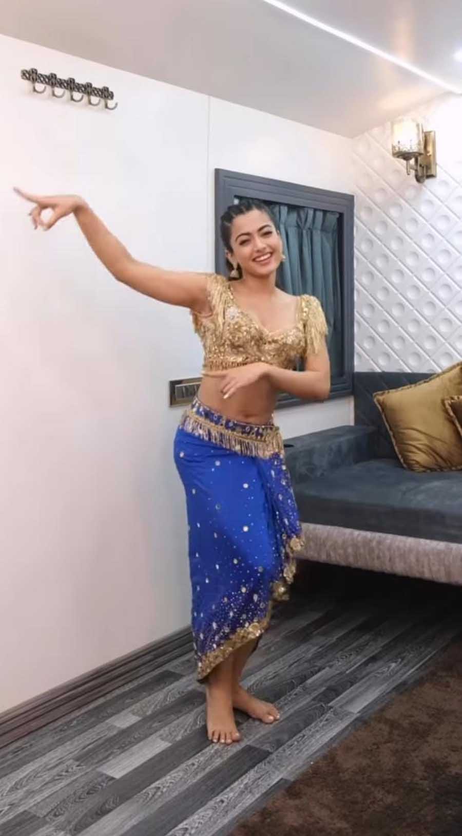 Rashmika swayed to the Varisu song Jimikki Ponnu following her electrifying performance at the opening ceremony of IPL 2023. “I wanted to perform on this as well today but I couldn’t, so here’s a lil gift for all of you who have been asking for it,” she wrote. 