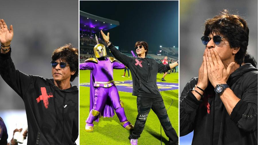 SRK indeed struck his signature pose, despite having been advised to avoid  it in the title announcement with Hirani. : r/ShahRukhKhan