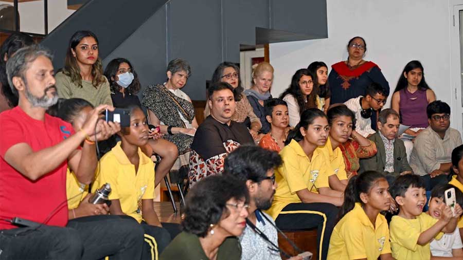 The audience for the event
