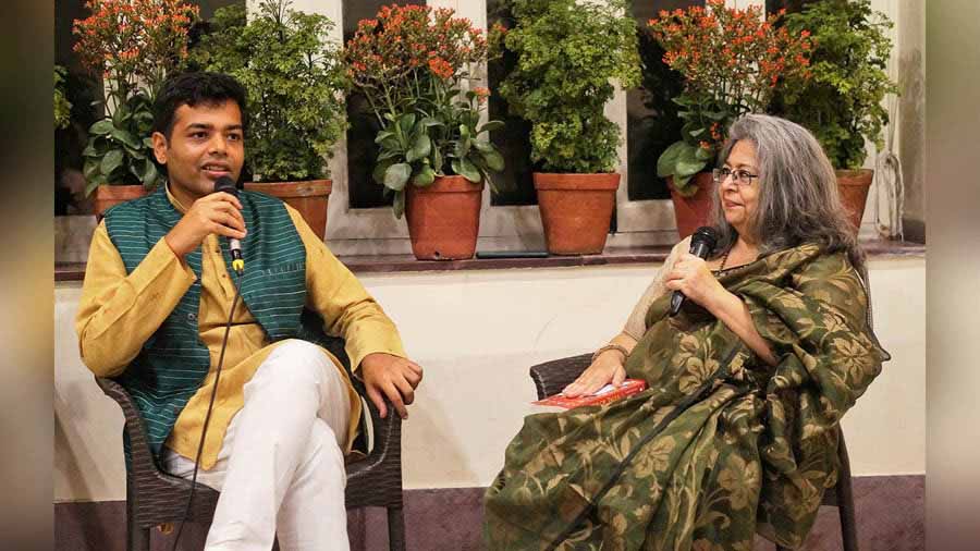 Vishes Kothari in conversation with Anjum Katyal at the book launch