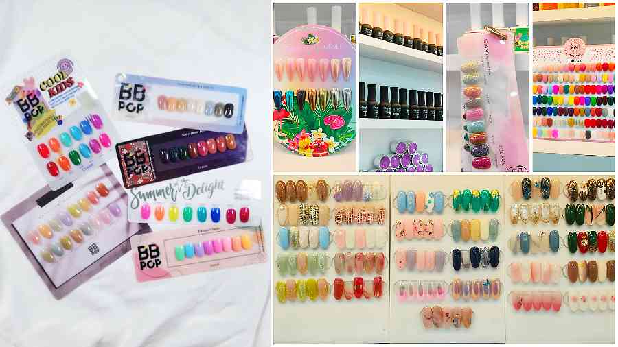 (L-R) Korean nail art collection at Claire’s, Claire’s Nail Studio flaunts its state-of-the-art facilities and nail care for Korean nail art enthusiasts