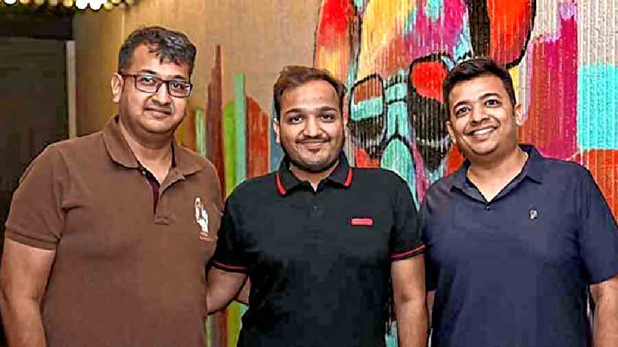 (L-R) Owners Sailesh Agarwal, Akshit Agarwal and Saurav Agarwal.