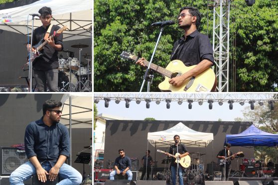 On 7th of April the college band ‘Bandish on the Rocks’ inaugurated the fest with their short performance