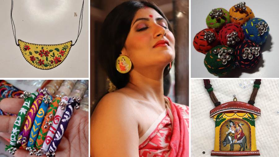 Flaunt traditional art-inspired accessories this Poila Baisakh