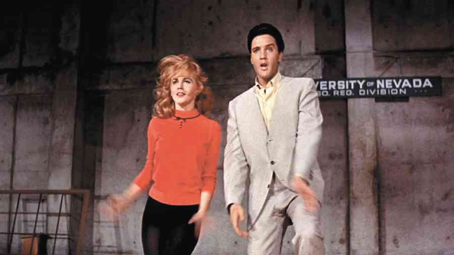 With Elvis Presley in the hit film, Viva Las Vegas