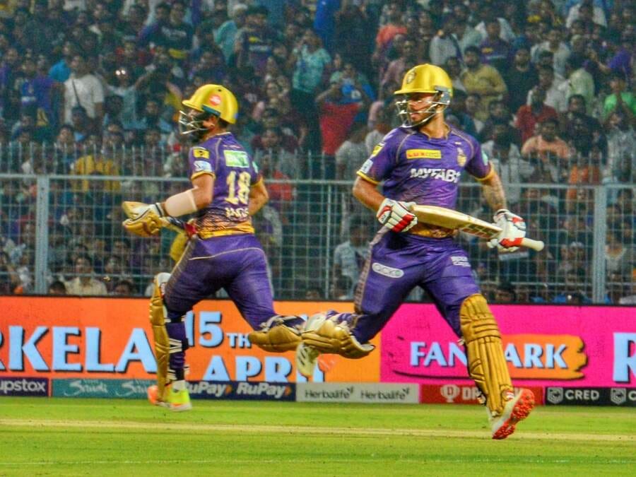 Nitish Rana of KKR scored 75 off 41 balls and Narayan Jagadeesan hit 36 off 21 balls