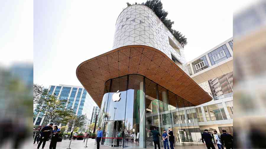 Apple BKC in Mumbai opens today. It’s Apple’s first retail store in India.  