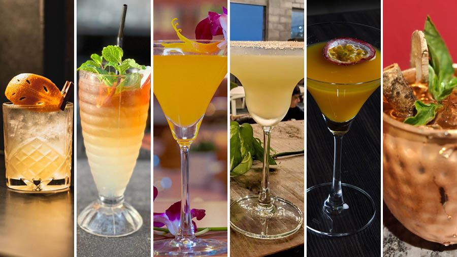Various cocktails available at city bars